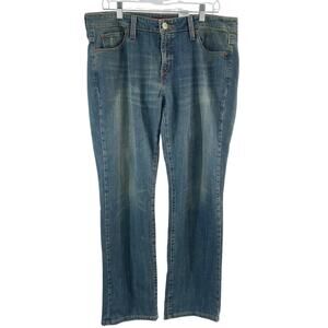 Levi's Women's Size 14 Blue Cotton Blend Vintage Straight 562 Jeans Pre-Owned